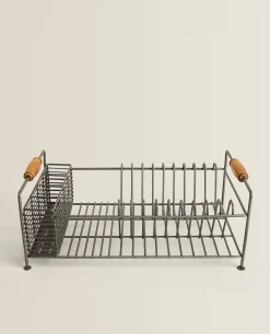 Cleaning*ZARA Home Iron And Acacia Wood Drying Rack Steel