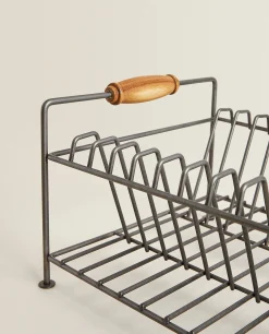 Cleaning*ZARA Home Iron And Acacia Wood Drying Rack Steel