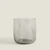 Tumblers*ZARA Home Irregular Glass Tumbler Grey/Blue