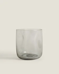 Tumblers*ZARA Home Irregular Glass Tumbler Grey/Blue