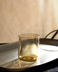 Tumblers*ZARA Home Irregular Glass Tumbler Marron Topo