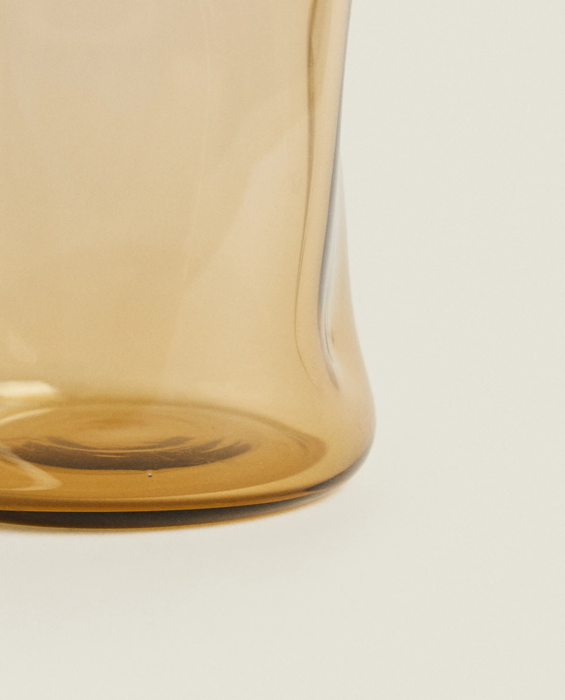 Tumblers*ZARA Home Irregular Glass Tumbler Marron Topo