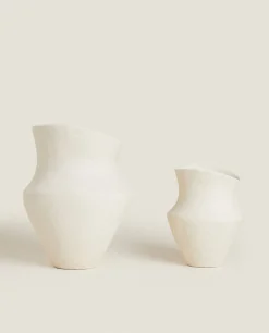 Vases*ZARA Home Irregular-Shaped Vase Cream