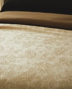 Bedspreads*ZARA Home Jacquard Bedspread Natural Colour
