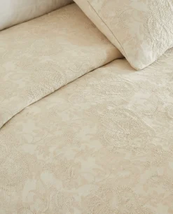 Bedspreads*ZARA Home Jacquard Bedspread Natural Colour