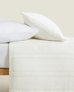 Crib Bedding*ZARA Home Jacquard Cotton Bedspread White
