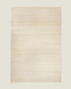 Solid*ZARA Home Jute Rug. Natural Colour