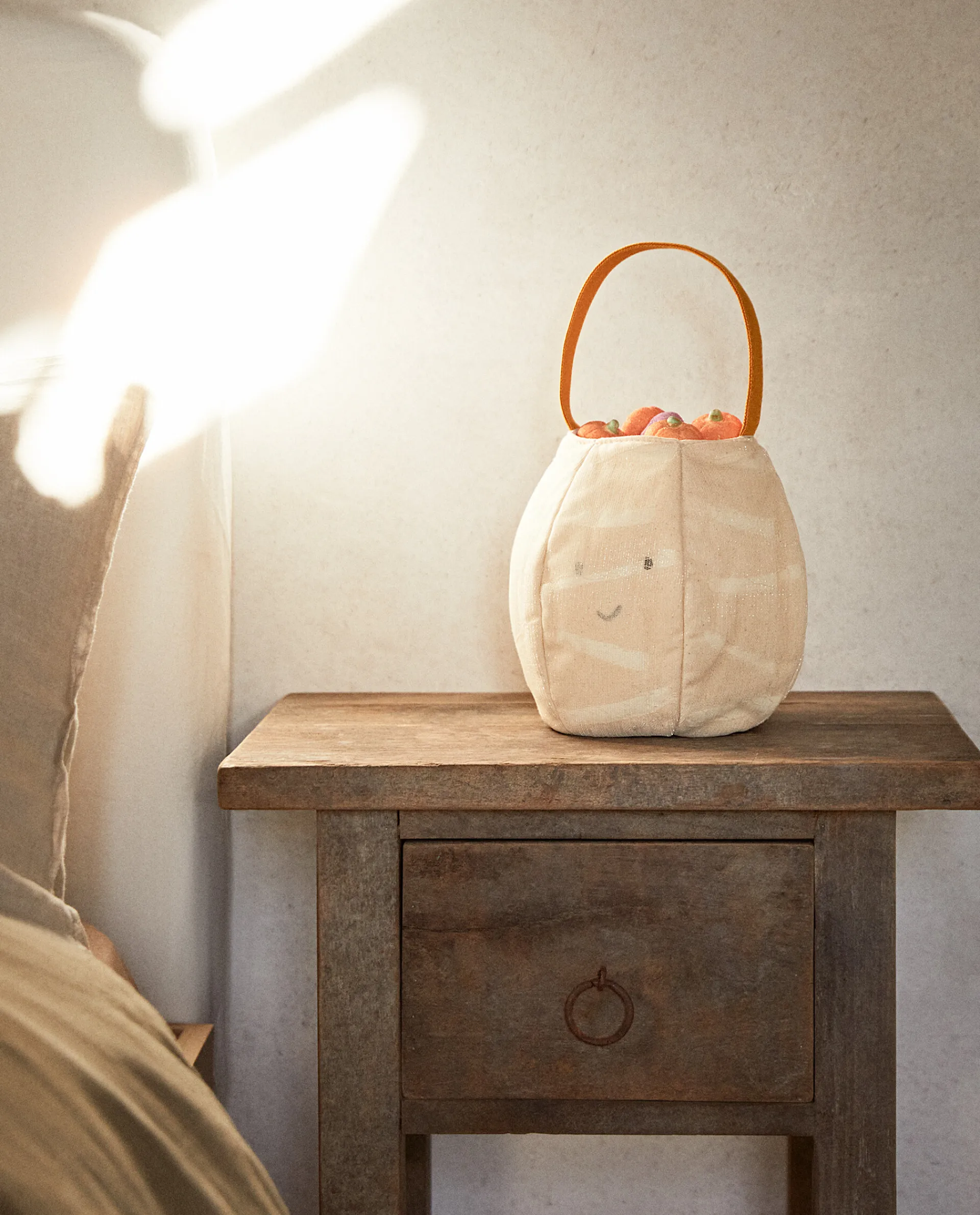 Playing*ZARA Home Kids' Halloween Mummy Candy Bag White