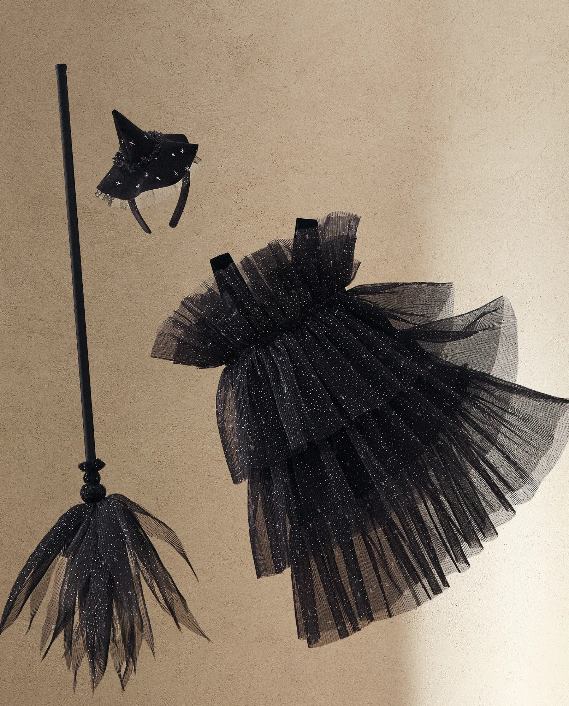 Playing*ZARA Home Kids' Witch Halloween Costume Black