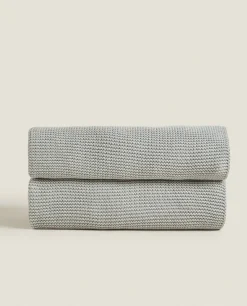 Blankets*ZARA Home Knit Baby Blanket Grey