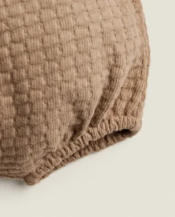 Clothing And Footwear*ZARA Home Knit Baby Bloomers Brown