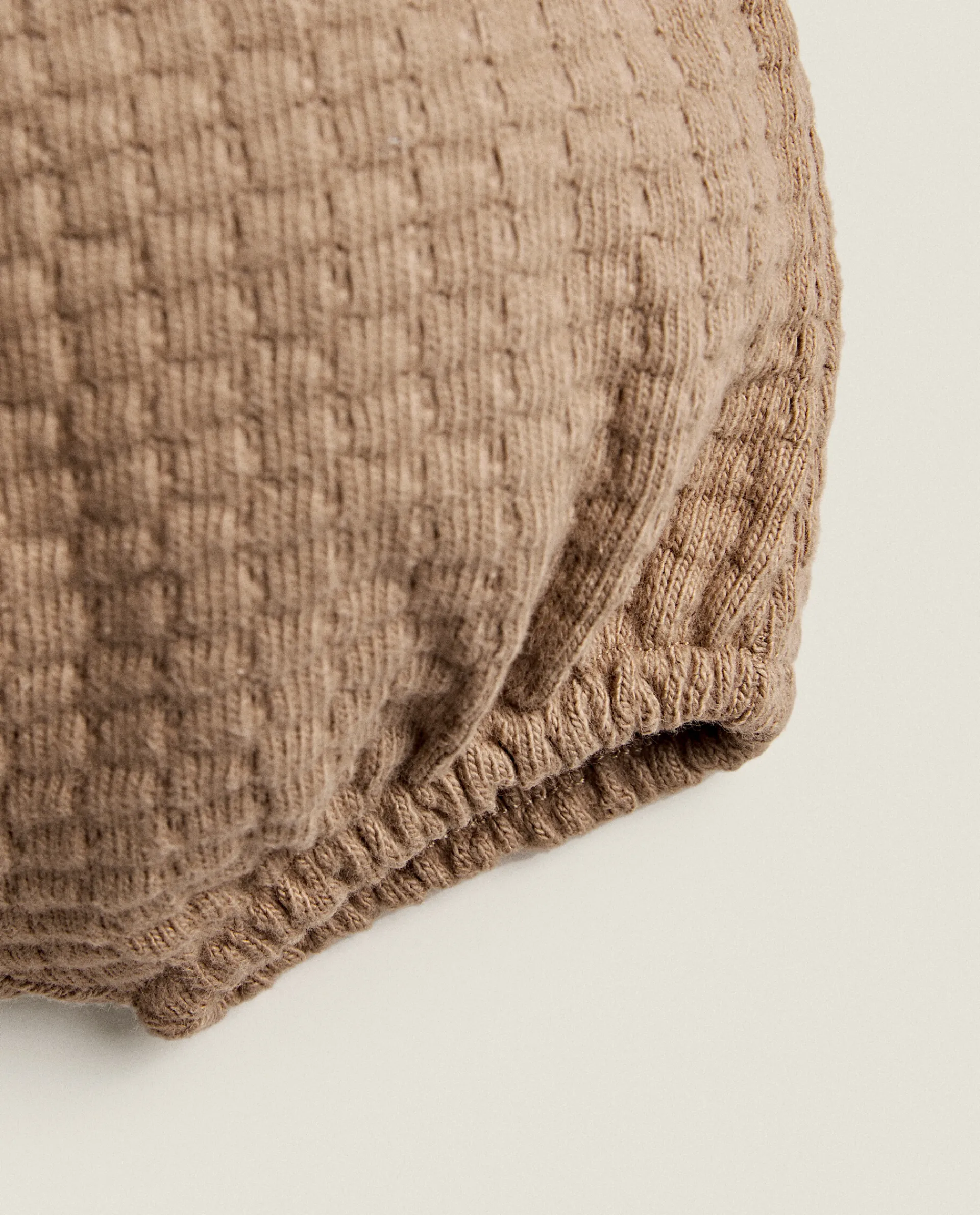 Clothing And Footwear*ZARA Home Knit Baby Bloomers Brown