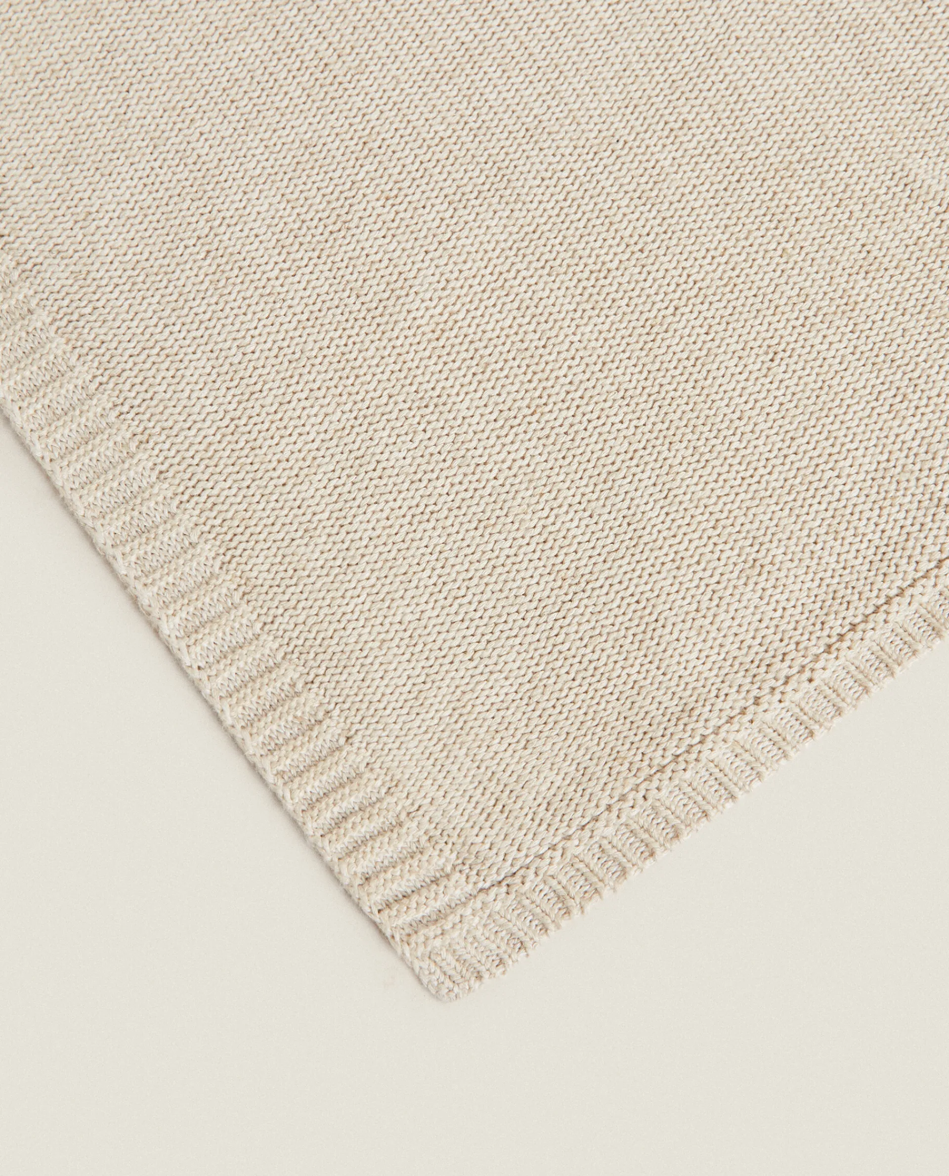 Blankets*ZARA Home Knit Blanket Natural Colour