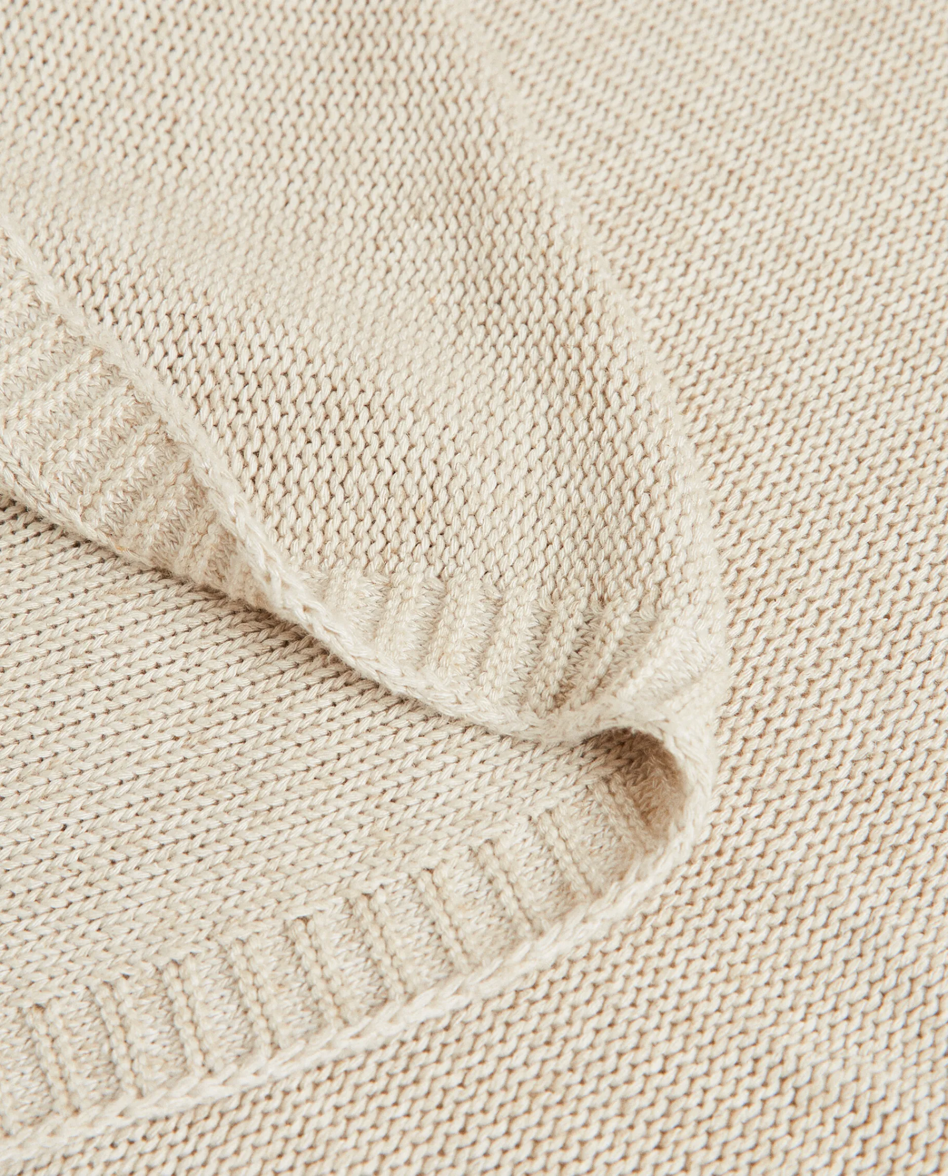 Blankets*ZARA Home Knit Blanket Natural Colour