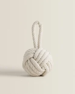 Decorative Accessories*ZARA Home Knotted Doorstop Ecru/Beige