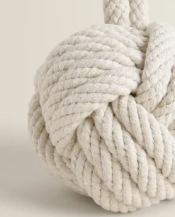 Decorative Accessories*ZARA Home Knotted Doorstop Ecru/Beige