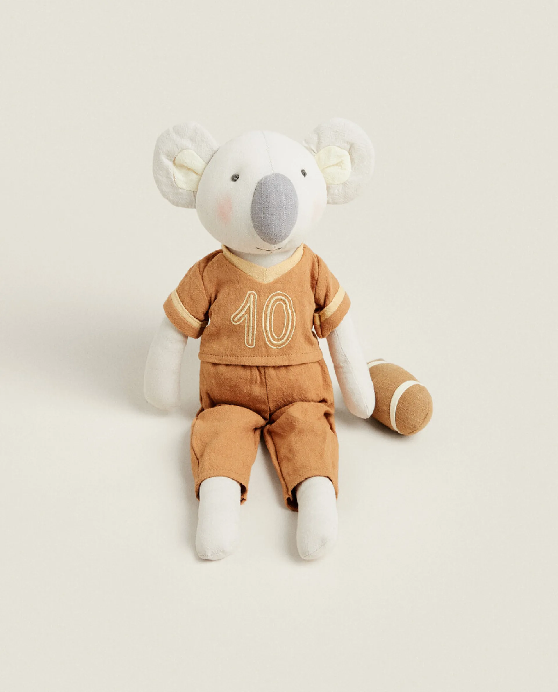 Playing*ZARA Home Koala Rugby Plush Toy Grey