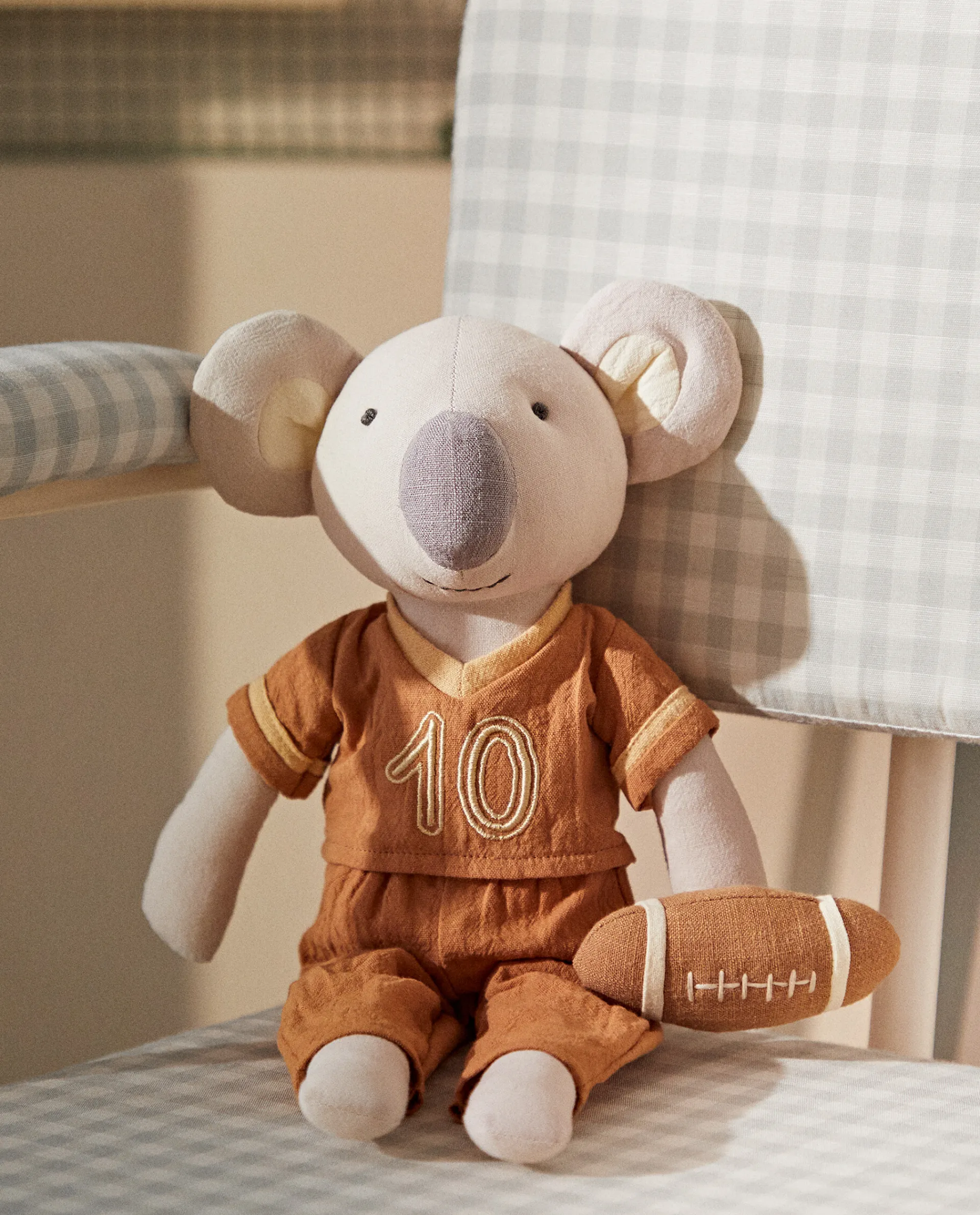 Playing*ZARA Home Koala Rugby Plush Toy Grey