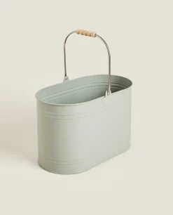 Garden*ZARA Home Lacquered Steel Bucket Green