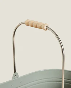 Garden*ZARA Home Lacquered Steel Bucket Green