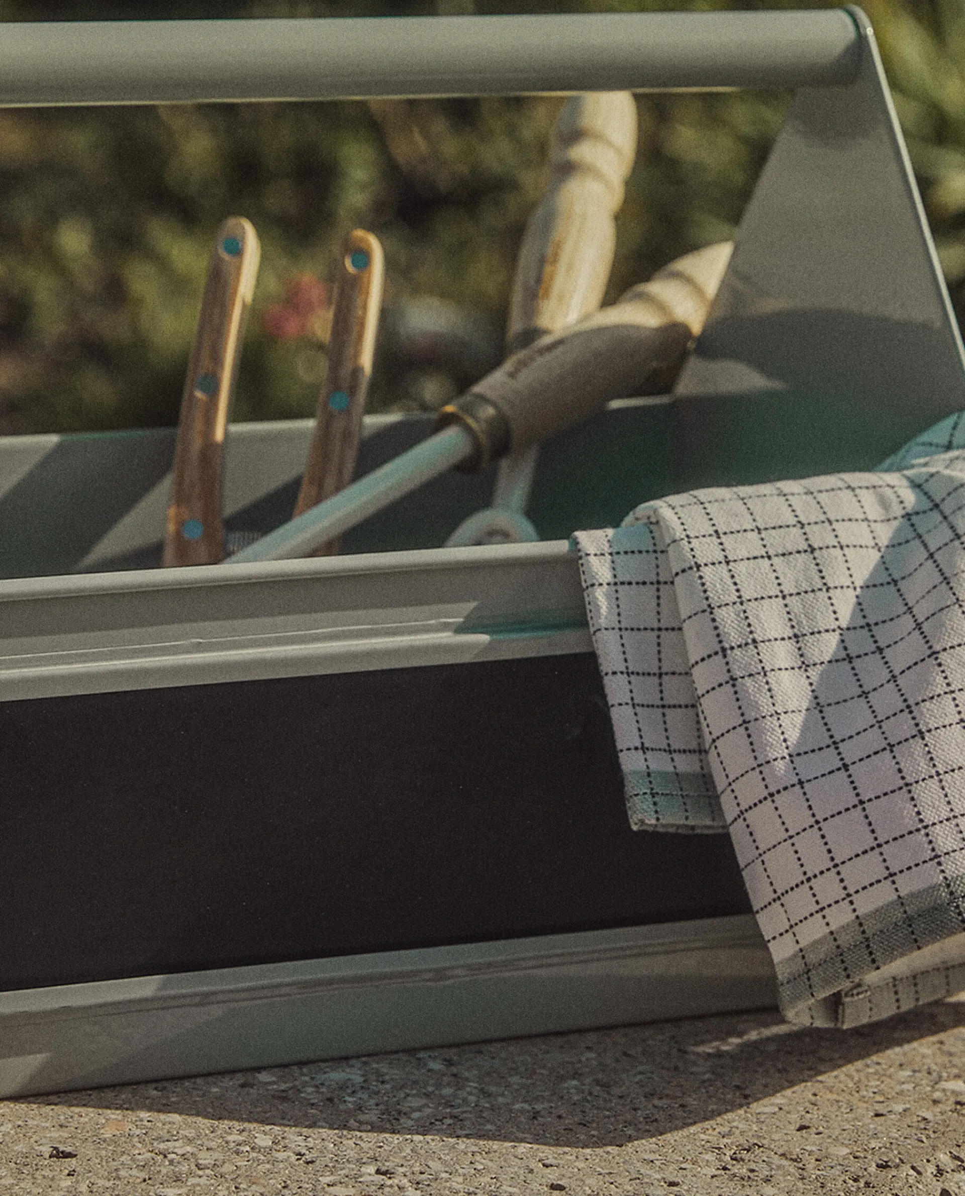 Garden*ZARA Home Lacquered Steel Gardening Box Green