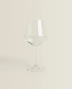 Glasses And Flutes*ZARA Home Large Bohemia Crystal Wine Glass Transparent