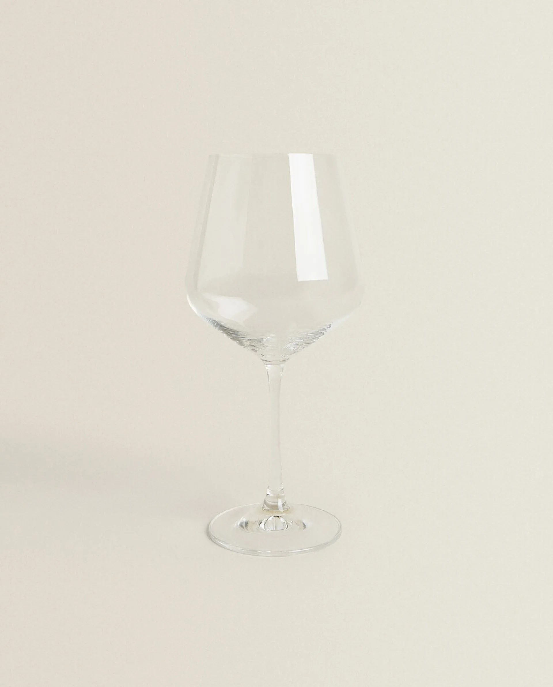 Glasses And Flutes*ZARA Home Large Bohemia Crystal Wine Glass Transparent