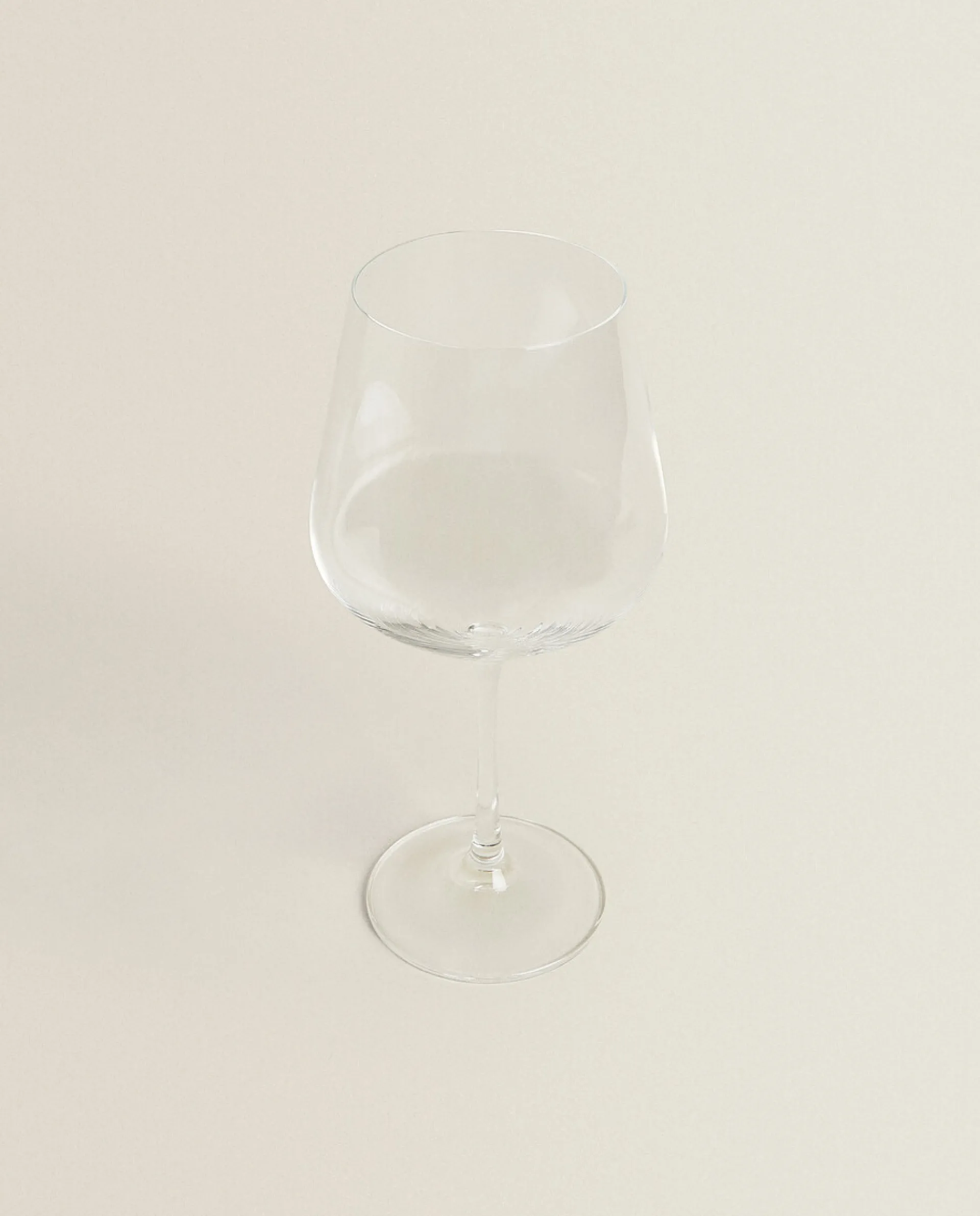 Glasses And Flutes*ZARA Home Large Bohemia Crystal Wine Glass Transparent