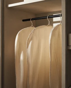 Dressing Room*ZARA Home Large Clothing Protective Covers (Pack Of 2) Ecru/Black
