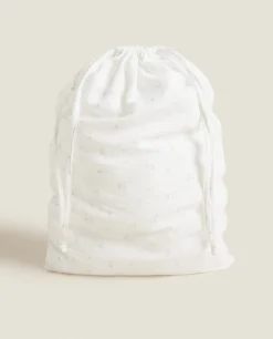 Toiletry Bags*ZARA Home Large Clover Laundry Bag Oyster White