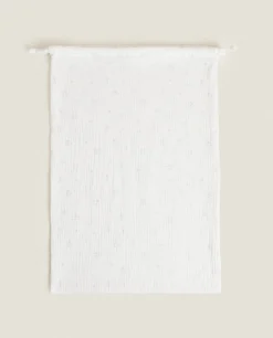 Toiletry Bags*ZARA Home Large Clover Laundry Bag Oyster White