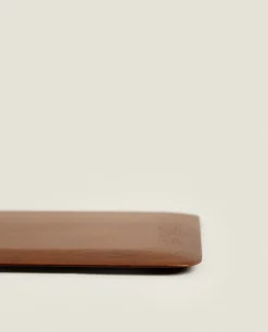 Trays & Candles*ZARA Home Large Flat Wood Tray Natural Colour