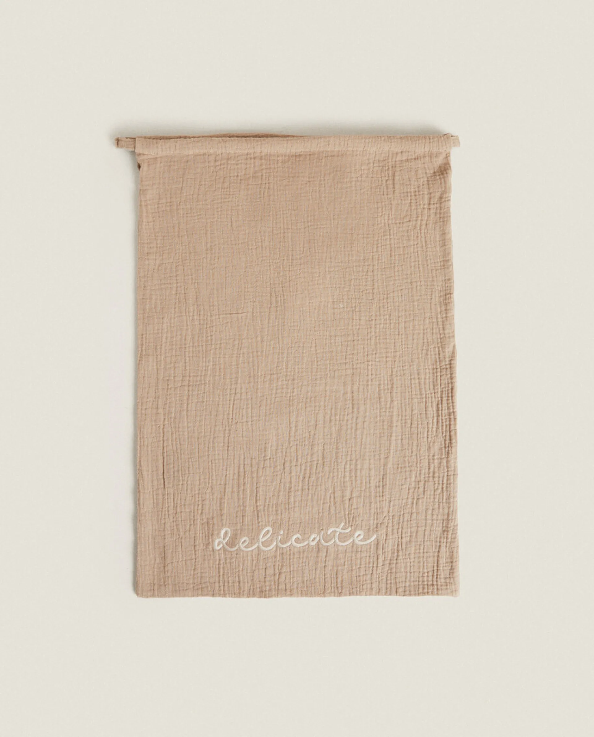 Toiletry Bags*ZARA Home Large Star Print Laundry Bag Taupe