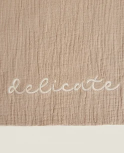 Toiletry Bags*ZARA Home Large Star Print Laundry Bag Taupe