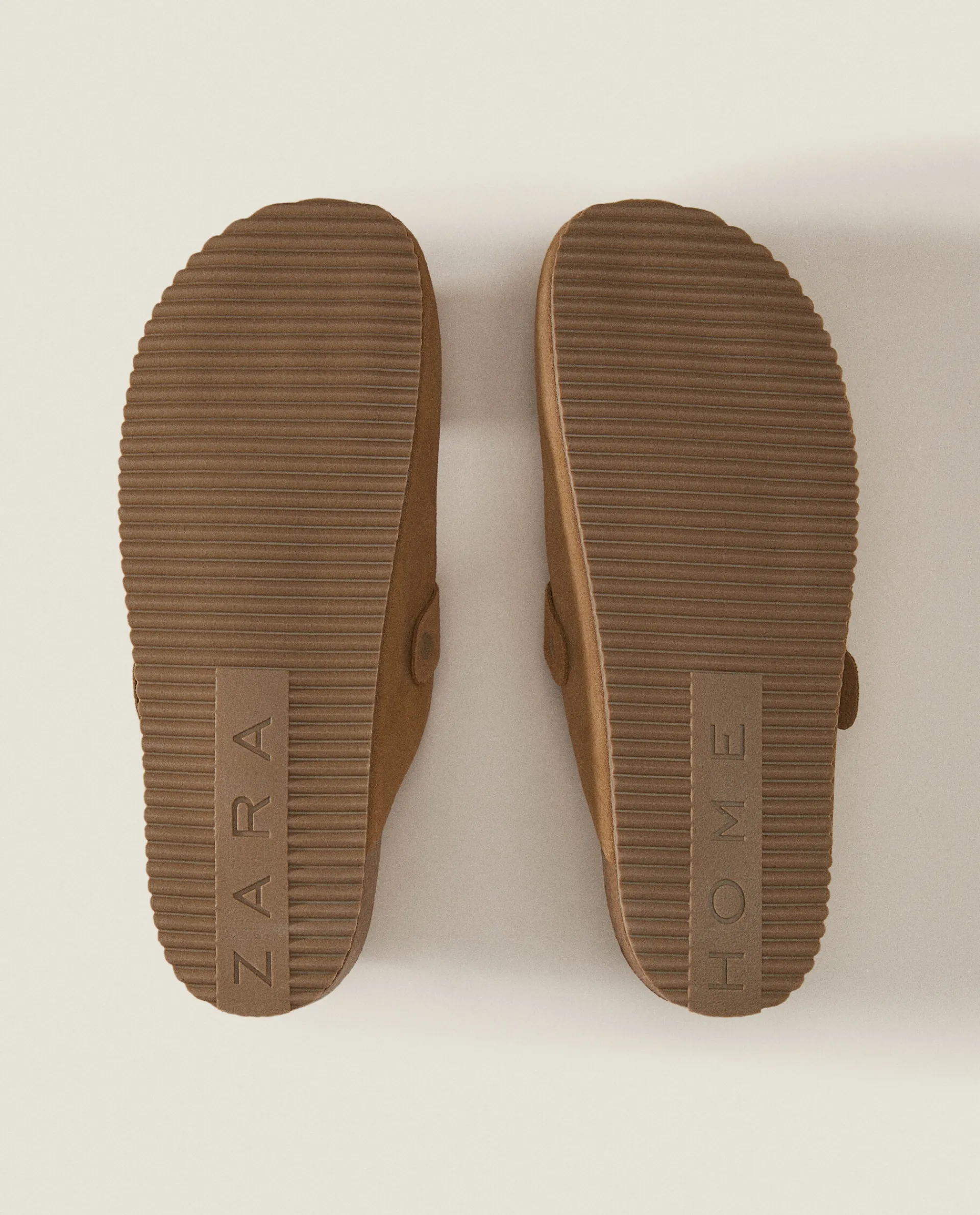 Man*ZARA Home Leather Clogs With Buckle Mole