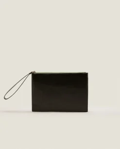 Bags And Toiletry Bags*ZARA Home Leather Clutch Bag 1-040