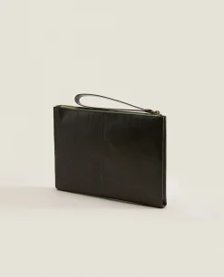 Bags And Toiletry Bags*ZARA Home Leather Clutch Bag 1-040