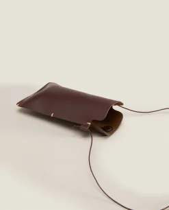 Bags And Toiletry Bags*ZARA Home Leather Mobile Phone Case With Backstitching Detail 1-022