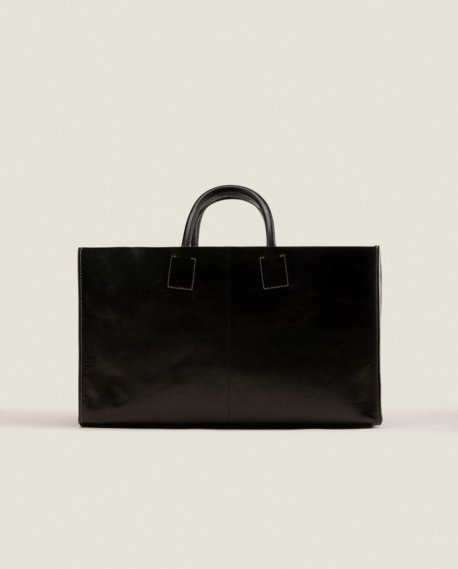 Bags And Toiletry Bags*ZARA Home Leather Tote Bag 1-040