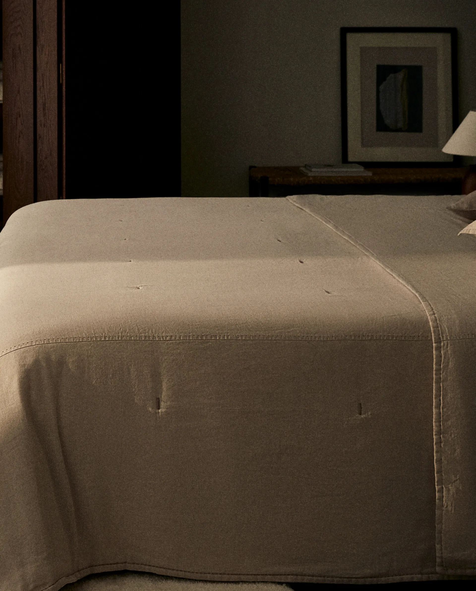 Quilts*ZARA Home Linen Cotton Quilt Natural Colour