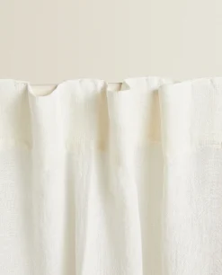 Curtains*ZARA Home Linen Curtain White