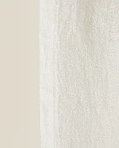Curtains*ZARA Home Linen Curtain White