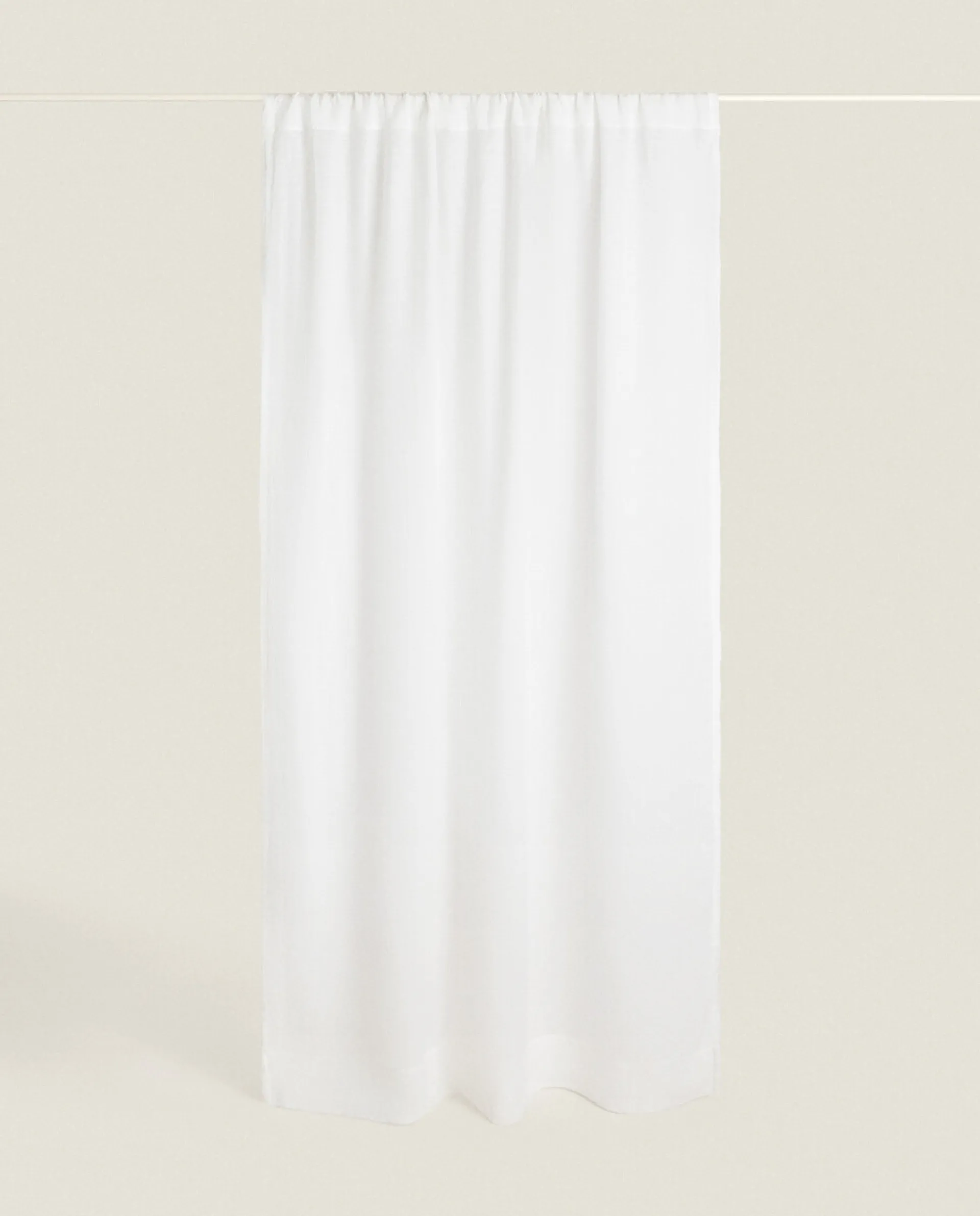 Curtains*ZARA Home Linen Curtain Oyster White