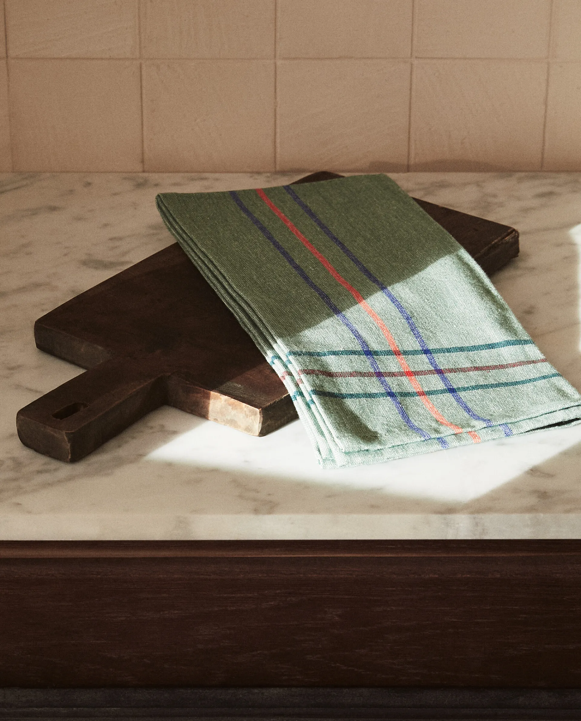 Kitchen Towels, Aprons And Bags*ZARA Home Linen Kitchen Towel (Pack Of 2) Green