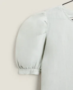 Nightdresses*ZARA Home Linen Nightgown Green