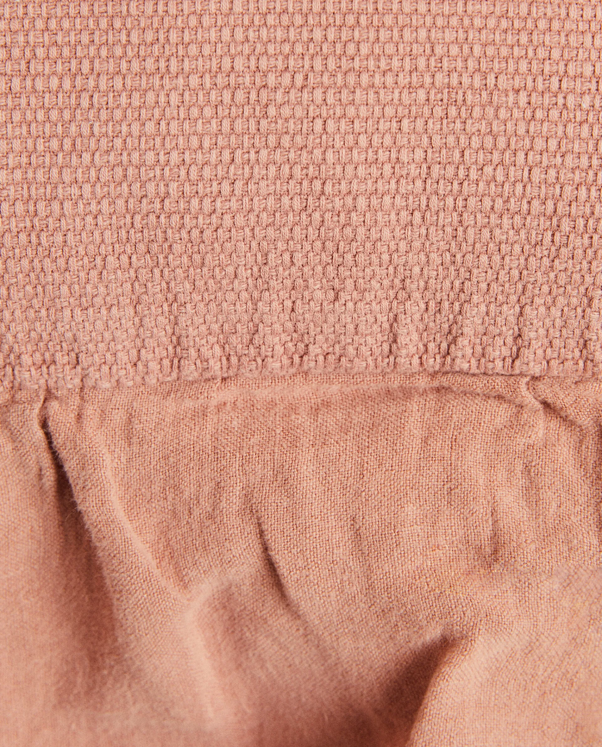 Bedspreads*ZARA Home Linen Ruffle Throw Pillow Cover Pink