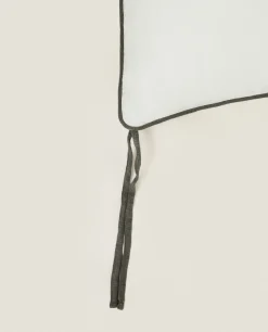 Solid*ZARA Home Linen Seat Cushion White