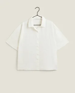 Pajamas*ZARA Home Linen Shirt Cream