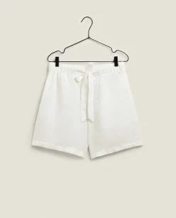 Pajamas*ZARA Home Linen Shorts Cream