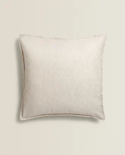 Quilts*ZARA Home Linen Throw Pillow Cover Natural Colour